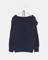 Ruo Strap Off-shoulder Wool Knit