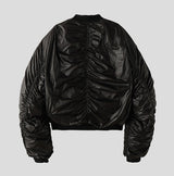 Foreign Glossy Reversible Crop Padding