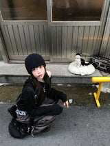 ユニセックスカミヤビンテージスターリベットワイドデニムパンツ