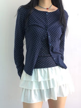 Round Pick Dot Cardigan