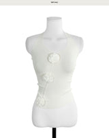 [♡MADE♡] bali corsage on halter top