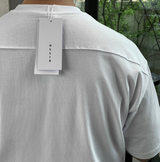 Look Keiris Tan Tan Cotton Incision Overfit Short Sleeve