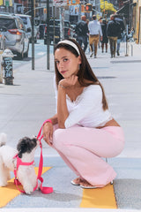Sweetie Lace Trim 3/4 Sleeve Tee (White)