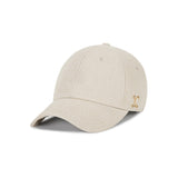VA Curved Stud Link Wool-Blend Ball Cap  / Cream
