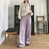 ボーニングピンタックバンディングロングワイドパンツ