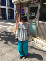 26FW★ [BAONHAUS] コイレン フリル ロングスリーブ Tシャツ