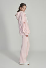 87 Waffle Track Pants, Pink