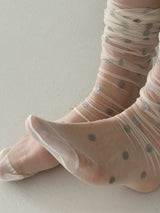 silver dot stocking