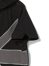 クロスパッチフーディー (BLACK)