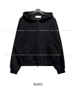 Oti Rivet Brushed Hood Zip Up