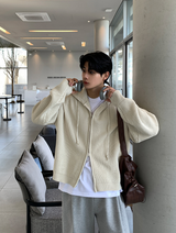 Cant Hachi Warm Knit Hooded Zip-Up