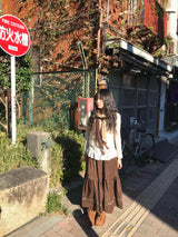 セキベルベットロングスカート