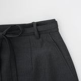 Stripe String Skirt Grey
