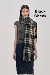 チェックマフラーウィンタースカーフ (12color)
