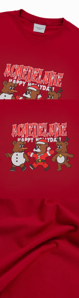 25FW ACベアフレンドクリスマスショートスリーブTシャツ
