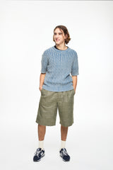 Posh Cable Stone Washing Knit