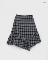 [MADE] Levein Checkered Cancan Midi Skirt