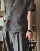 Merid minimal half blazer