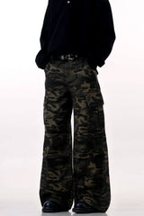 Winter Camo Multi-Pocket Cargo Pants