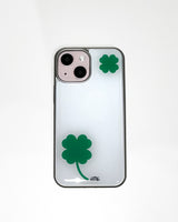 [made] Clover phone case (epoxy silver bumper)
