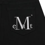 ピストルバックレザーダブルクロスワイドコットンパンツ