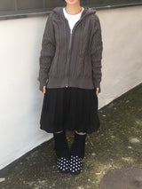 Two Way Cozy Textured Knit Hood