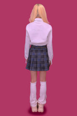 チェーンバッグチェックスカート (2color)