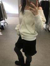 Whistle Angora Halter Neck Cardigan (3color)