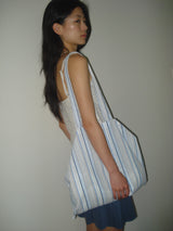 Polka beach bag [BLUE]