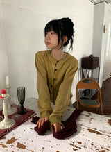 26FW★ [BAONHAUS] Cotyren Round Knit Cardigan