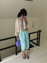 Capo Shirring Bermuda Pants