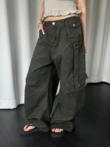 Utility strap cargo pants(3color)