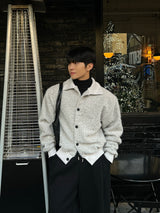 INF High-neck cardigan