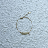 Golden Feather Bracelet