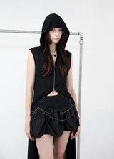 [Limited Edition] CHAIN BALLOON SKIRT, BLACK