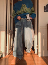 Moira Heavy Pile Denim Pants