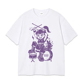 ピクセルドラムキッドオーバーフィットTシャツ(3color)