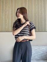 Hidel Linen Basic Pintuck Slacks