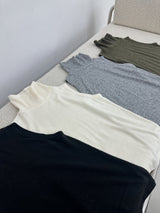 ウールアンゴラ ノースリーブ タートルネック Tシャツ