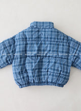 Bobby Checkered Cropped Padded Jacket