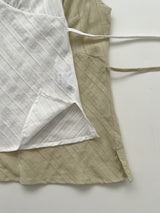Hachi Shirred Strap Sleeveless Blouse