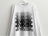 NT Gradient Noise Printed Long Sleeve Tee