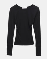 ソエルスリムフィットボタンロングスリーブTシャツ
