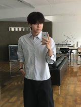 Cropped Stripe Shirt