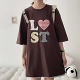 ロストパッチ チェッカーストライプ ショートスリーブ Tシャツ (3 colors) H&L