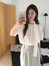 Current loose tie blouse 