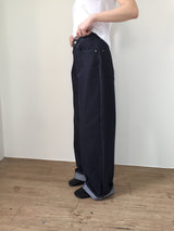 Stitched wide engine denim (2color)