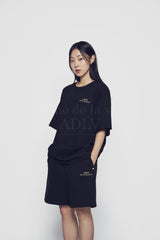 24FW アップサイドダウンベーシックロゴショートスリーブTシャツ ブラック