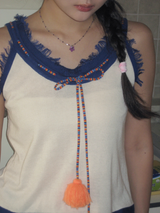 gleaming tiny star necklace [purple]