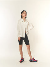 ビッグカラー2ウェイジッパーシャツ (FOR WOMEN)